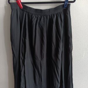 Black Skirt with Embroidery
